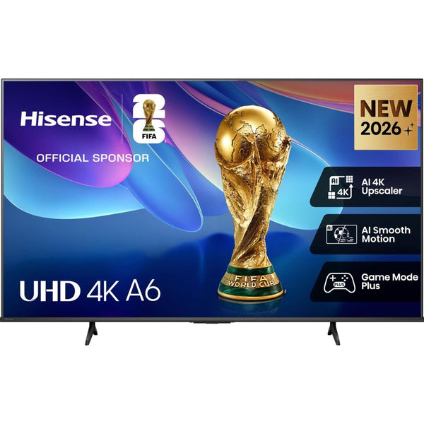 Hisense Smart TV 43 pulgadas 4K Ultra HD 43A6S HDMI negro